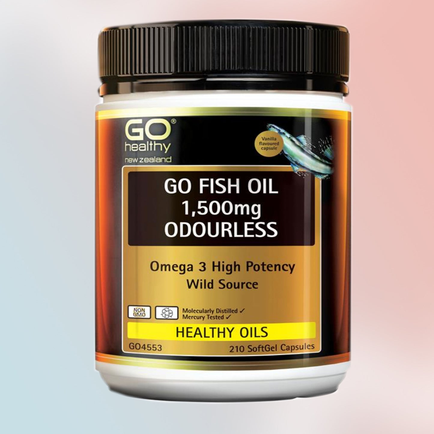 GO Healthy Fish Oil 1,500mg Odourless 210 Capsules